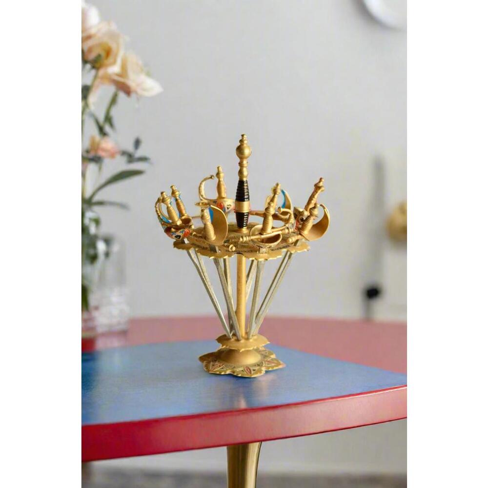 Toledo Damascene Cocktail Sword Set